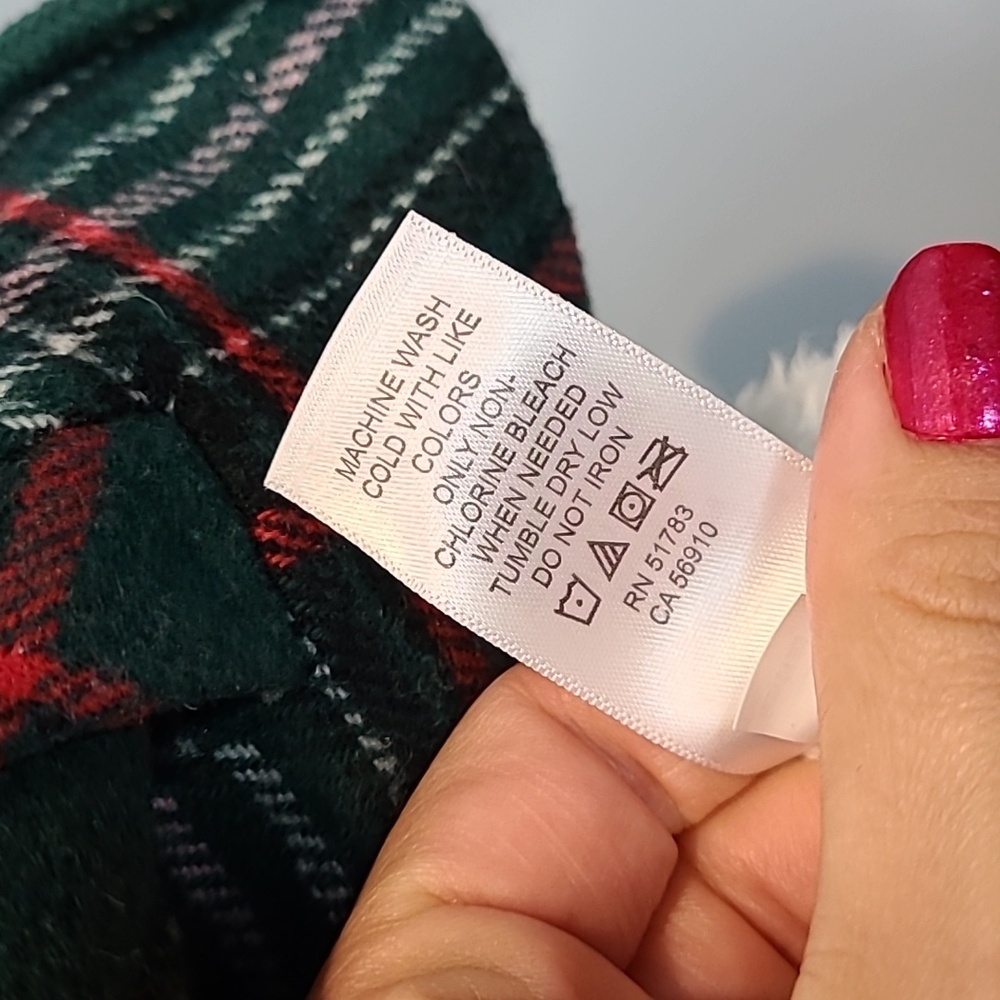Maurices Green Plaid Sherpa Lined Cinch Waist Vest Preppy Comfy Academia New - Picture 10 of 10
